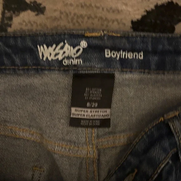 Mossimo Boyfriend Denim Jeans women’s 8 - Picture 3 of 4